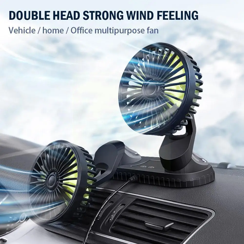 

Автомобильный Вентилятор для приборной панели, 12-24 В, 3 скорости