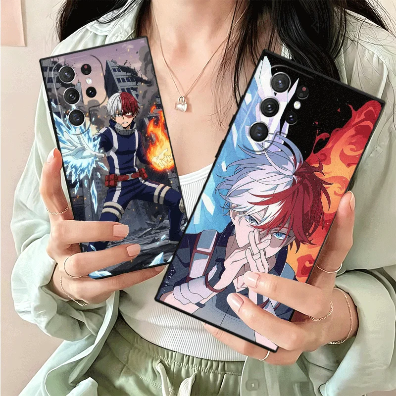 Фото Мягкий силиконовый чехол для Samsung Galaxy S25 S26 Ultra MHA My Hero Todoroki Shoto Shell S24 FE S23 S22 Plus S21 S20 + Edge Co №2
