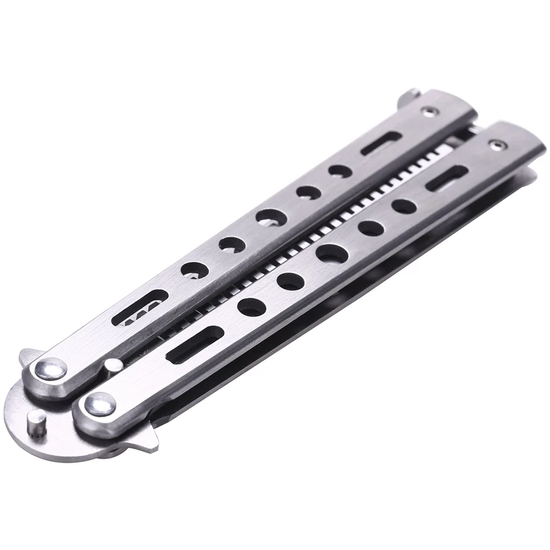 

Foldable Stainless Steel Comb Hair Pomade Styling Butterfly Comb Hairdressing Knife Comb For Beard & Moustache Brushes Hairdress