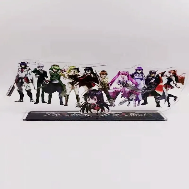 1 шт. кавайная аниме Akame Ga Kill Group акриловая модель на подставке Mine Tatsumi leonesdeath Lubbock