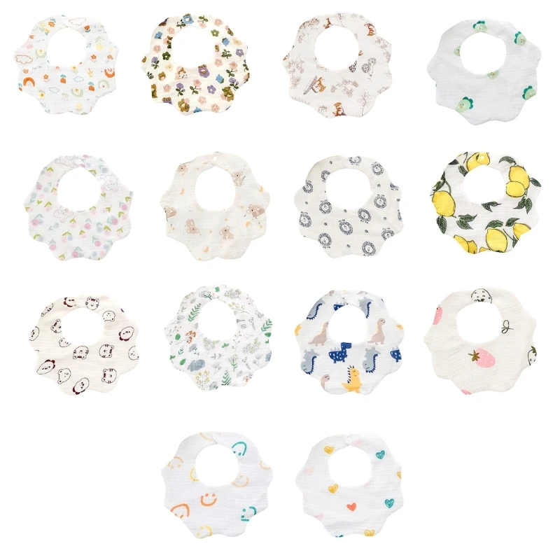 

Breathable Bib Cotton Gauzes Infant Baby Teething Bib Waterproof Saliva Towel