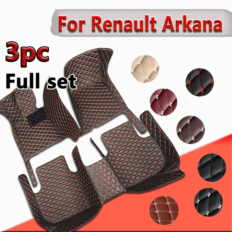 

Автомобильные коврики для Renault Arkana Samsung XM3 2020 2021 2022 2023, водонепроницаемые коврики на 5 мест, автомобильные коврики, полный комплект, коврик, автомобильные аксессуары