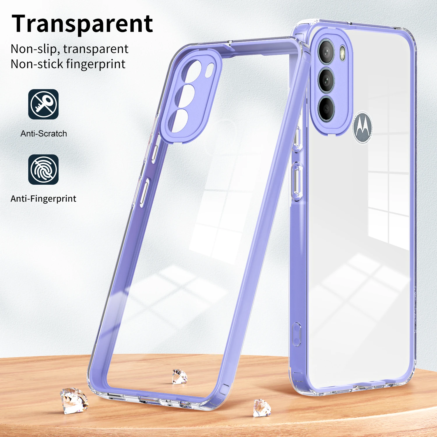 

Moto G31 Cases Luxury 3 in 1 Soft Transparent Case For G31 Brazil Edition MOTO G72 E13 G73 G13 G23 Candy Colors Bumper Cover