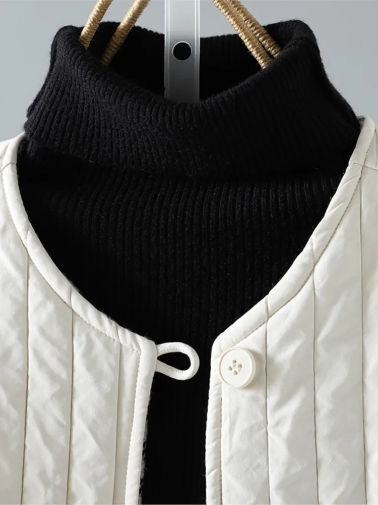 Оверсайз осенне-зимнее стеганое хлопковое пальто женские свободные модные