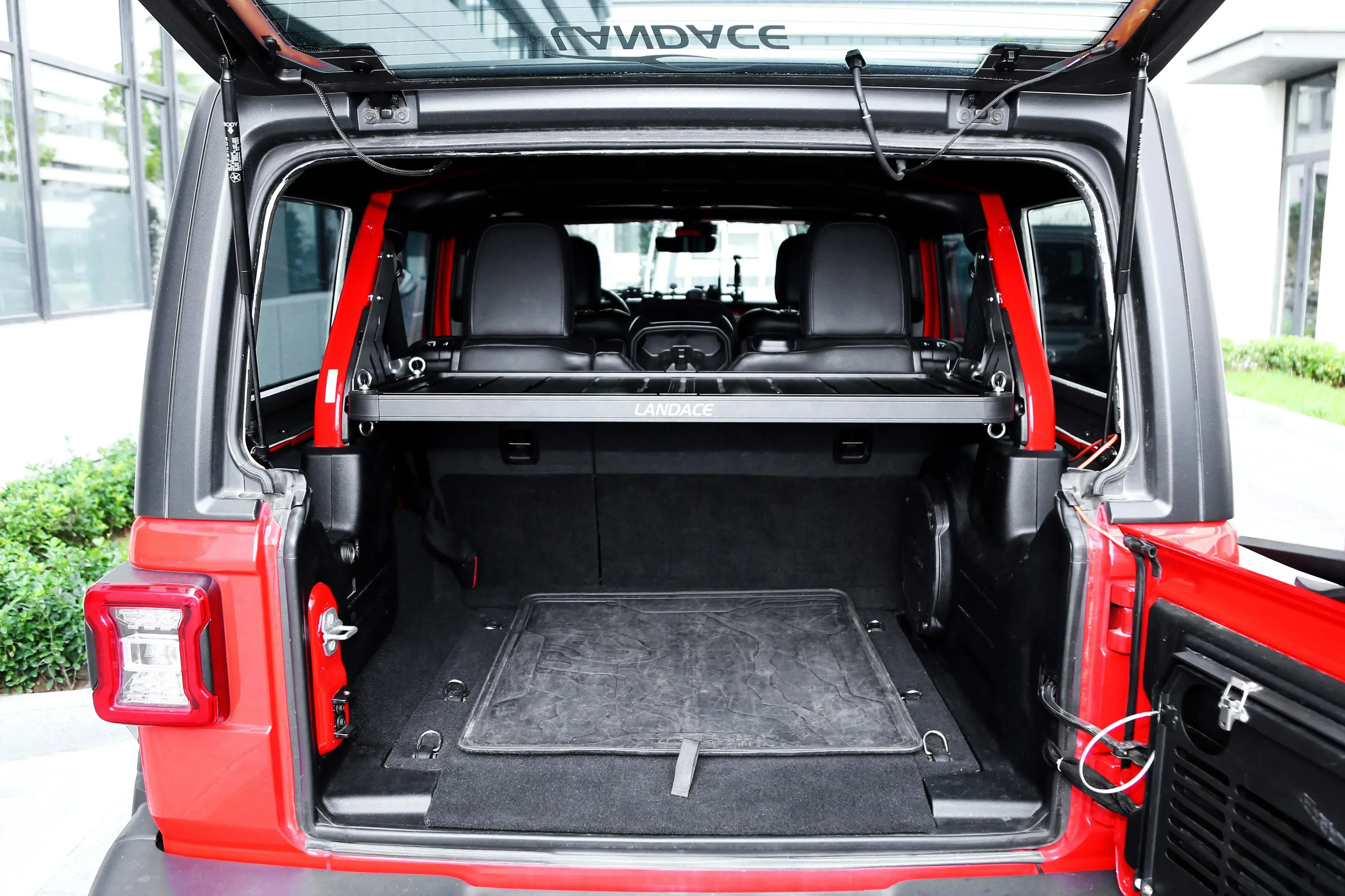 Фото Отличный стол для кемпинга Multifonctionnelle En Aluminium Pour Jeep Wrangler JL, Étagère De Rangement De Coffre, №2