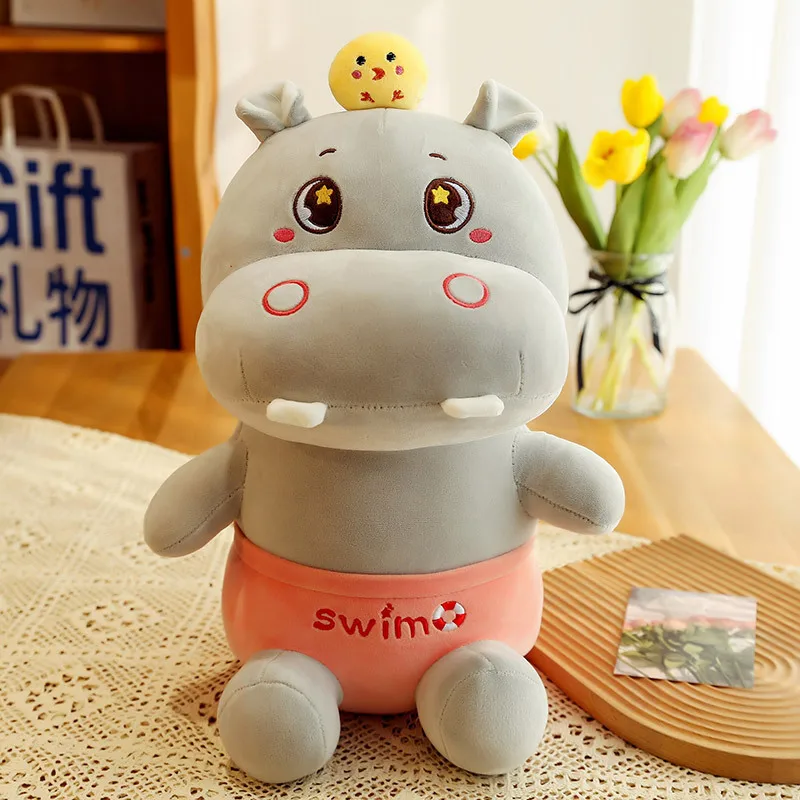 25/35/45/60CM Плюшевые куклы-бегемотики для малышей, мягкие хлопковые игрушки для дома, подарок на День рождения.