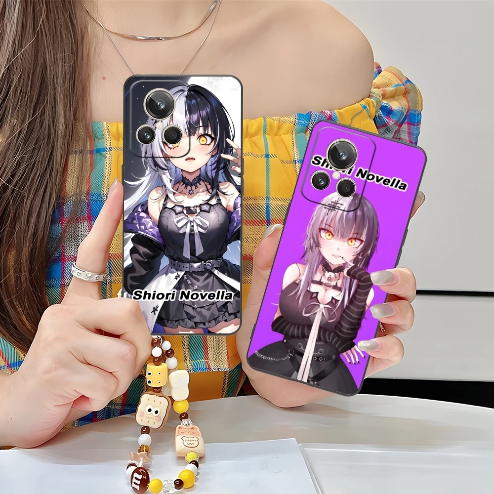 Shiori Novella Fashion Mobile Cell Phone Case for Realme GT 2 9i 8i 7i Pro X50 X2 C35 C21 C20 C11 C3 Black Cover Shell