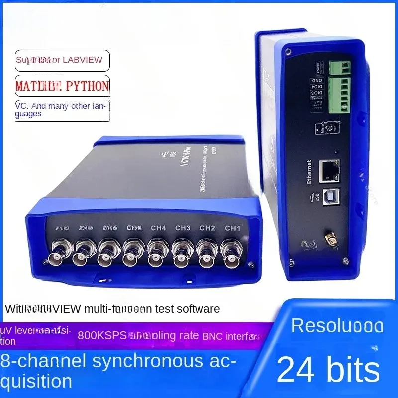 VK702NH 24-разрядная карта для сбора данных по Ethernet/USB восьмиканальная labview 100K класс