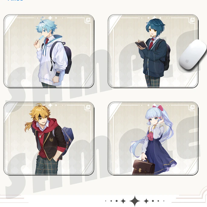 Коврик для мыши Genshin Impact Kamisato Ayaka Thoma Chongyun Xingqiu