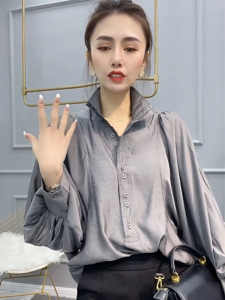 Та же модель что и Online Celebri элегантные женские рубашки 2024 весна лето новые