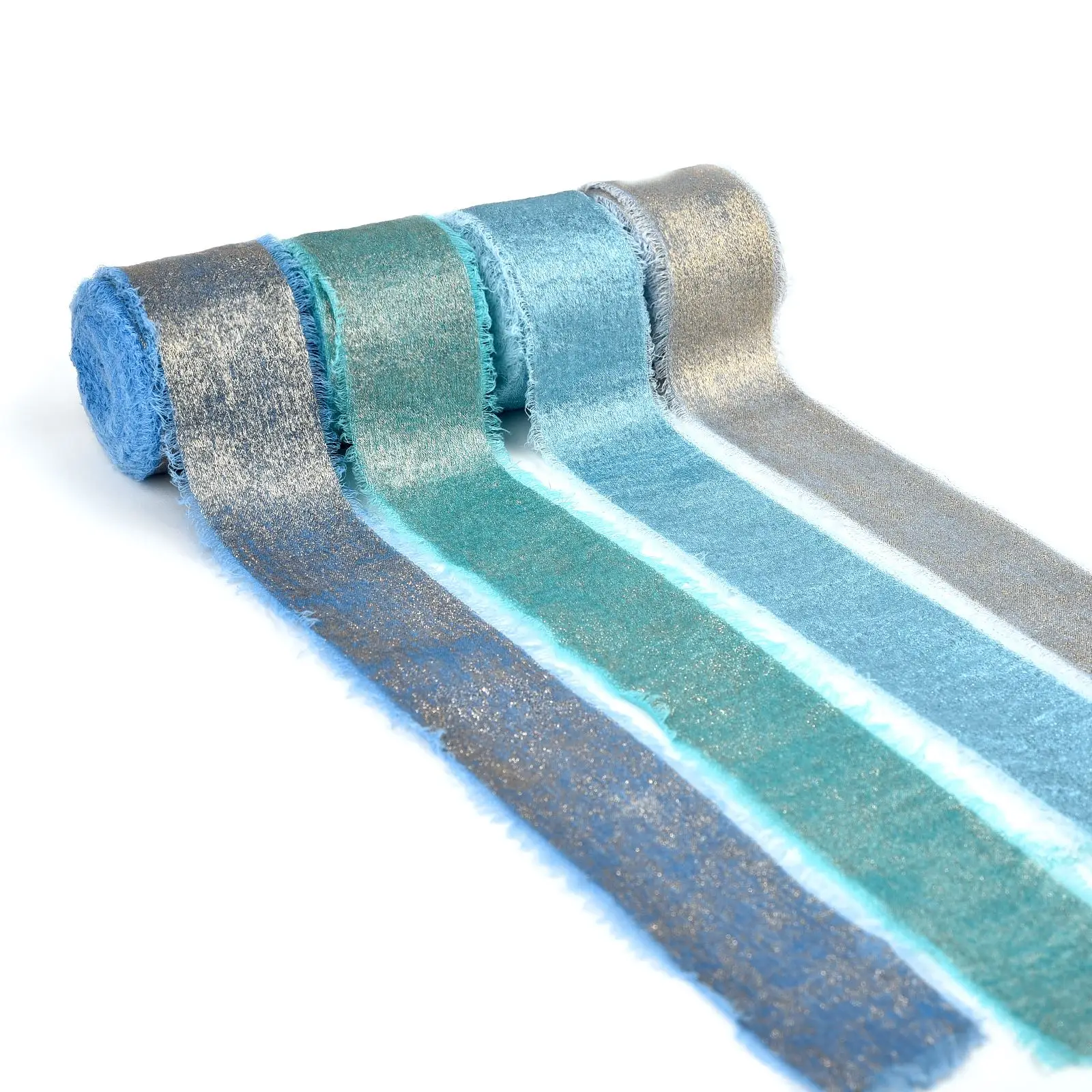 Золотой и серебряный бархак ручной работы Lenta с черепами 5 ярдов для свадебных