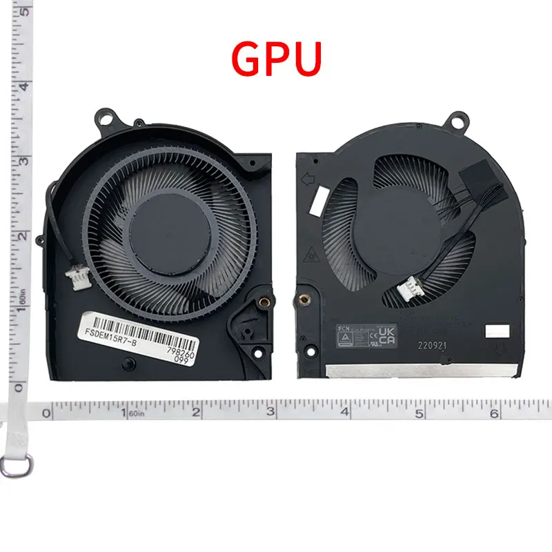 Вентилятор процессора и графического для Dell Alienware M15 R7 M15R7 ALWM15-R2763QB охлаждающий