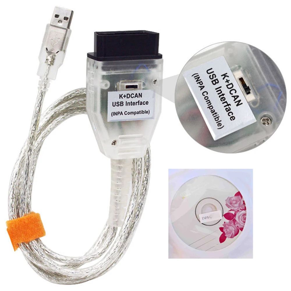 

Диагностический Интерфейс BMW INPA K+CAN OBD2 С Поддержкой K+DCAN Для Чтения И Удаления Ошибок Автомобиля, Адаптаций