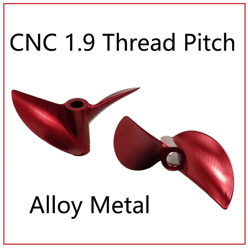 Винт высокоскоростной с большим V-образным шагом, на байонете, изготовленный из алюминиевого сплава на станке с ЧПУ, с диаметром отверстия 45 мм и шагом 1,9, для гоночной электрической лодки серии Cat.