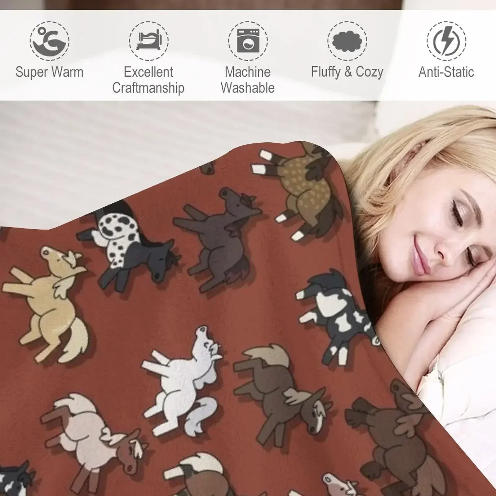 Одеяло для лошадей RDR2 плюшевые одеяла кемпинга