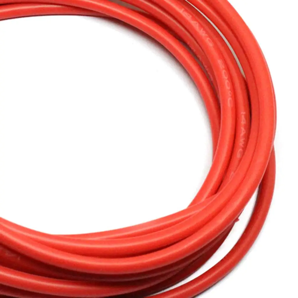 2 рулона по 14 AWG, 50-футовый силиконовый провод, гибкий многожильный медный кабель (art.: 3920d1069be68) - 3920d1069be68
