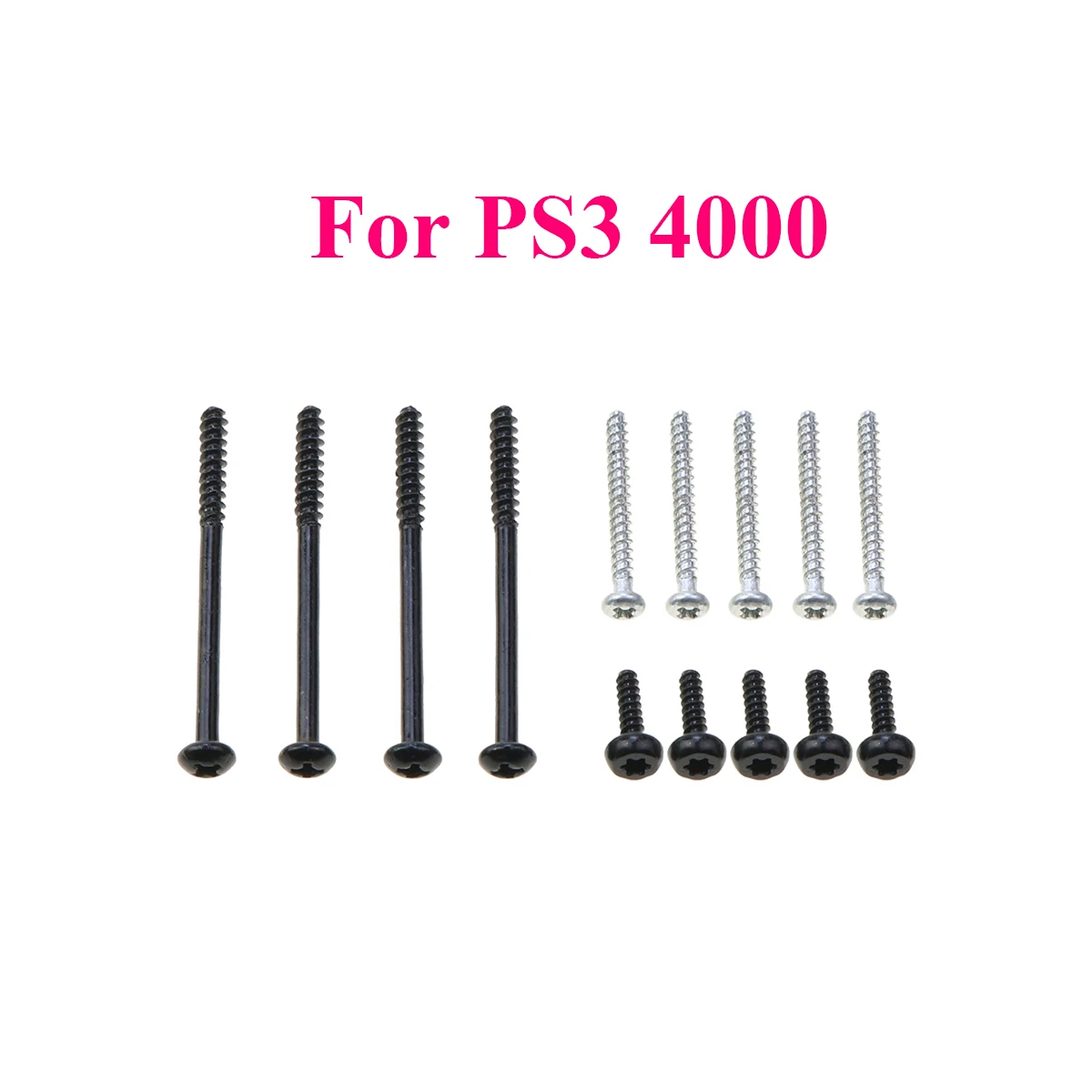 Черные пластиковые винты для консоли PS2/PS3 Slim 2000 3000 4000 7000