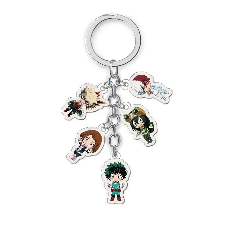 

Acrylic key chain MY HERO college of a number of optional clear pattern pendant