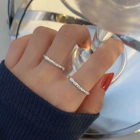 1 pc fashion vintage retro rings sweet girl korean style rings women finger ring metal rings pleated rings party jewelry