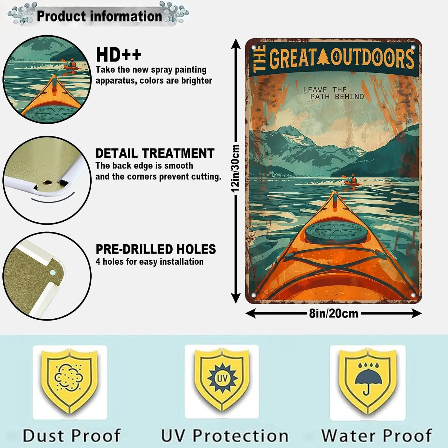 Cmpng Kyk On Lke Or Rver Wll Decor Outsde Rustc Sgns для дома Grge Men Cve Yrd Cmper Gfts 12*8n