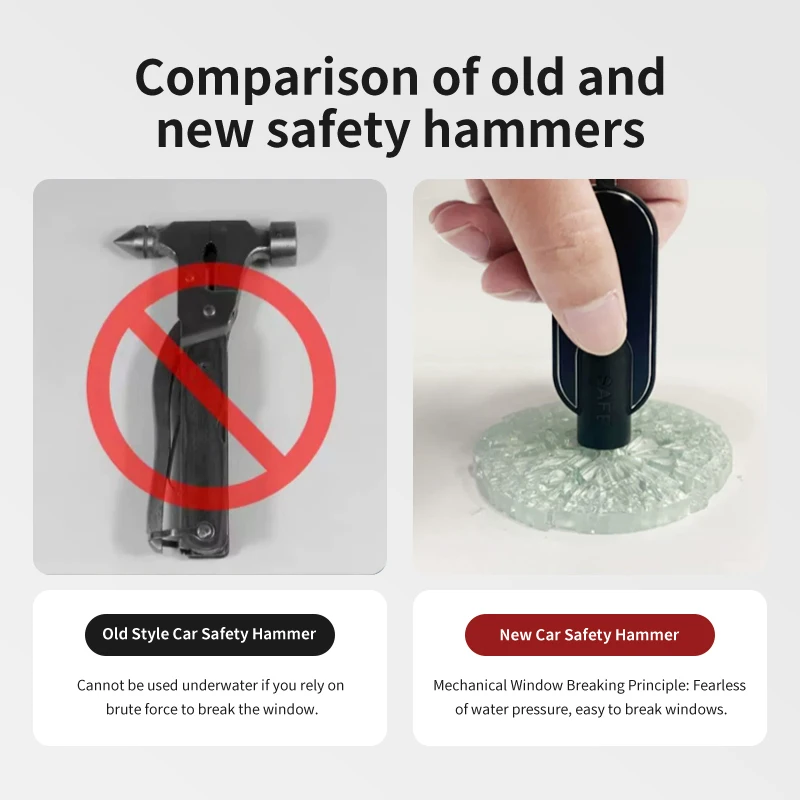 Автомобильный молоток безопасности аварийный для окна спасательный инструмент