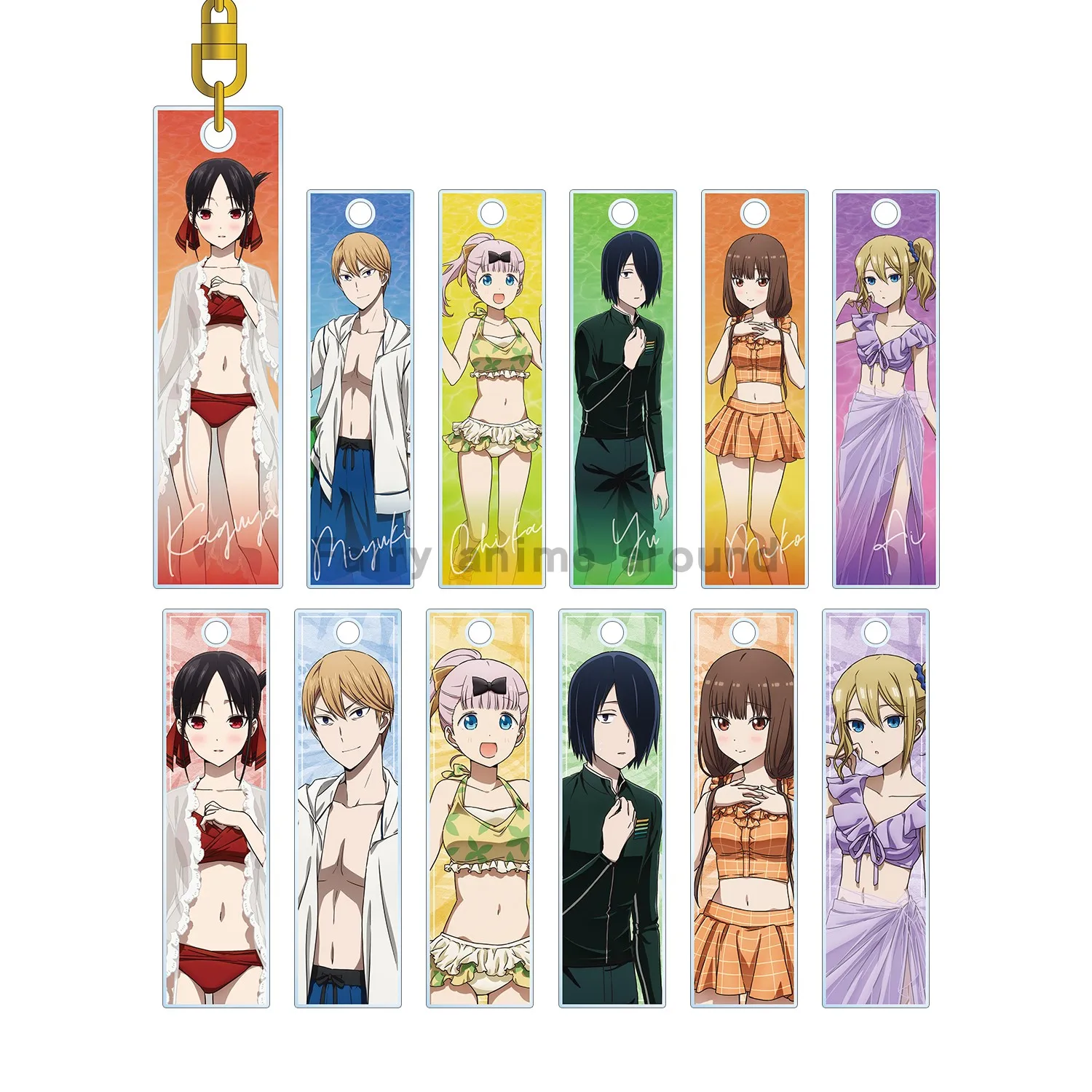 Фото Игра Hayasaka Ai Shinomiya Kaguya Fujiwara Chika Iino Miko Shirogane Miyuki брелок кукла аниме акриловый брелок кулон подарок №1