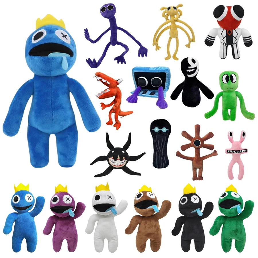 

30cm Rainbow Friends Plush Toy Doors Figur Cartoon Game Character Doll Kawaii Blue Monster Soft Stuffed Animal Toys Kids Fans