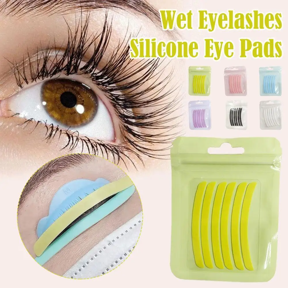 

3 Pairs Silicone Eyelash Perm Pad Lashes Lifting Rods Shield Applicator Extension Curler 3D Eyelashes Eyelash Tools Accesso T6S2