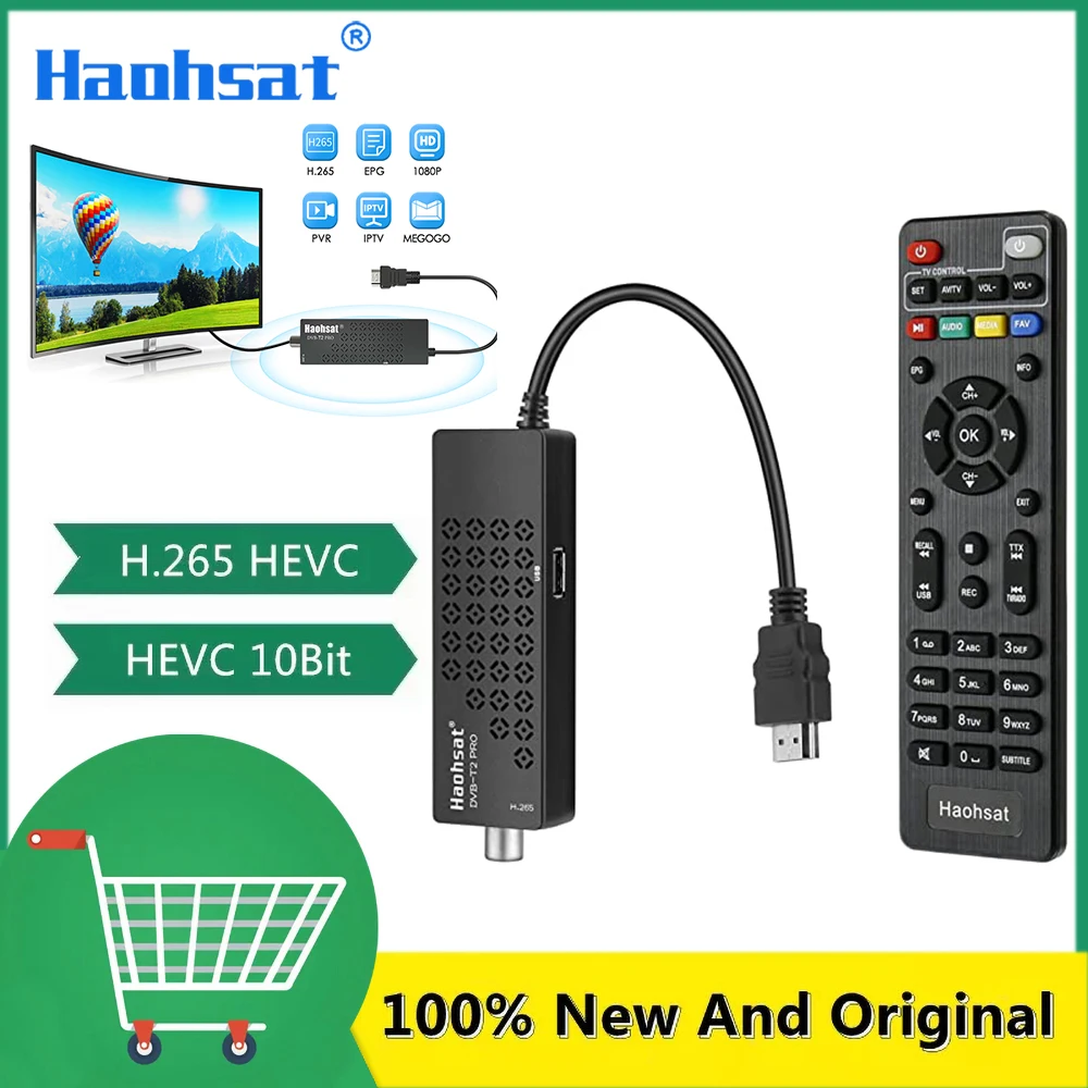 

Haohsat H.265 WIFI T2PRO Italian Tuner DVB-C T HD Digital DVB-T2 HEVC Digital Receiving Box 8/10Bit