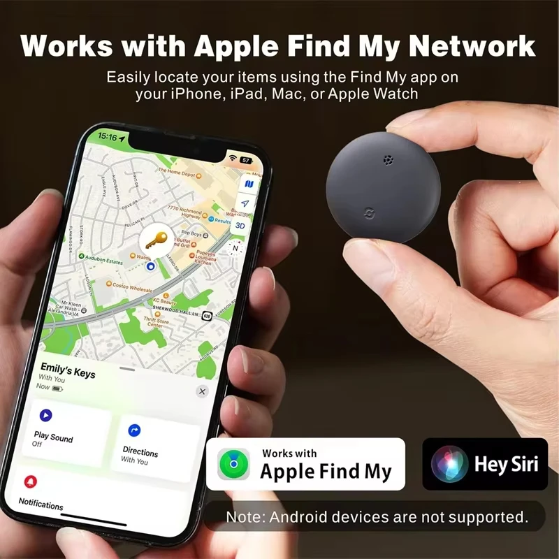 Фото Xiaomi GPS-локатор, кошелек для домашних животных, чемодан, автомобильное глобальное отслеживание позиционирования, отслеживание пожилых детей, анти-потерянный искатель для iPhone Find My №2