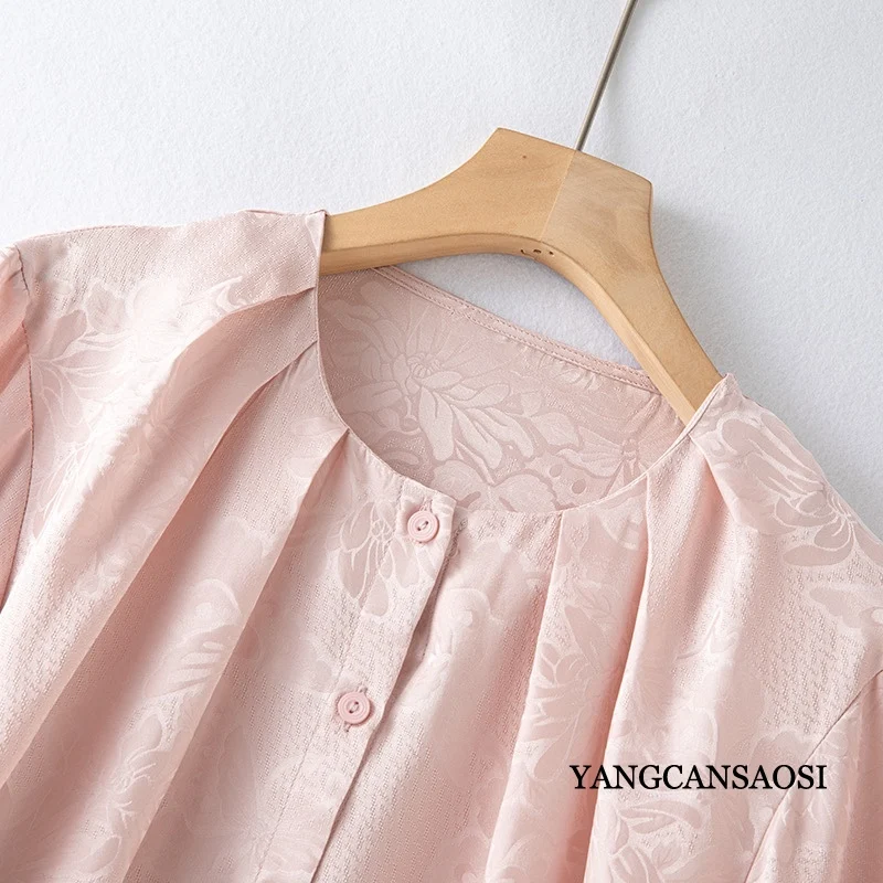 Женская модная новинка 2024 рубашка из 100% натурального шелка тутового шелкопряда с