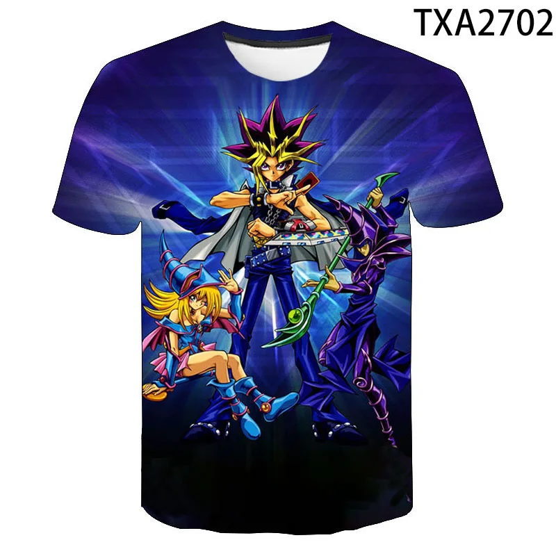 

2022 New Fashion Funny T-shirt Men Women Children T Shirt Anime Yu Gi Oh Monster 3D Print Tops Tee Casual Boy Girl Kids Clothing