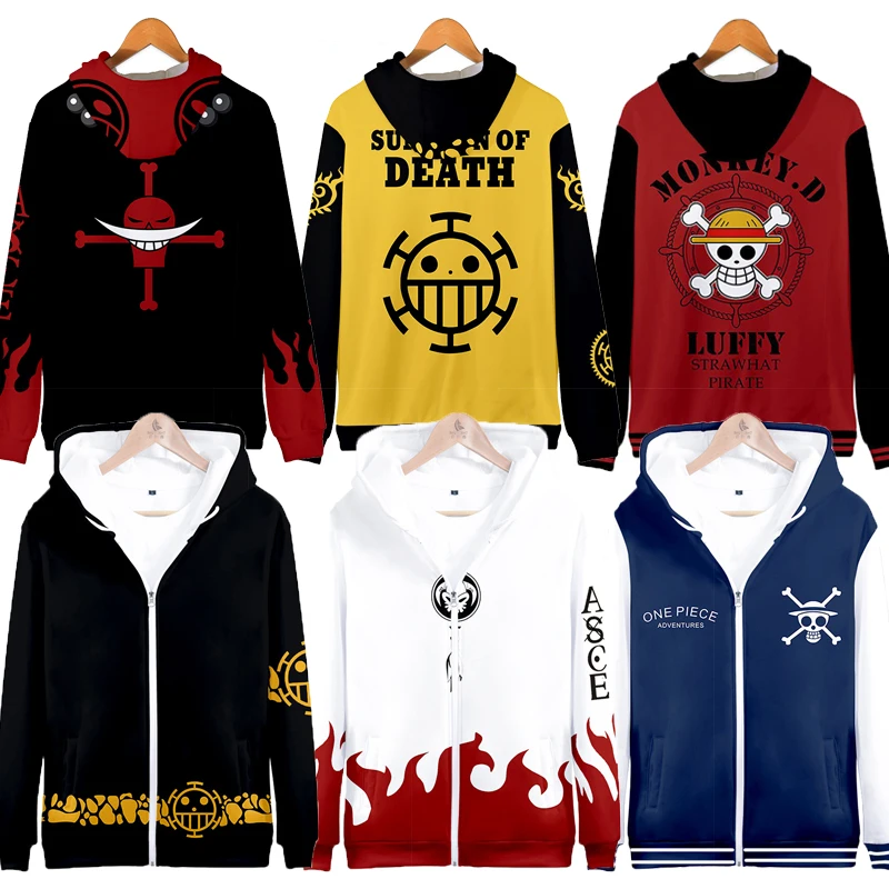 

Аниме цельный 3D Толстовка свитшоты Trafalgar закон ророноа Зоро Ace Косплей Тонкий пуловер толстовки Топы Верхняя одежда пальто наряд