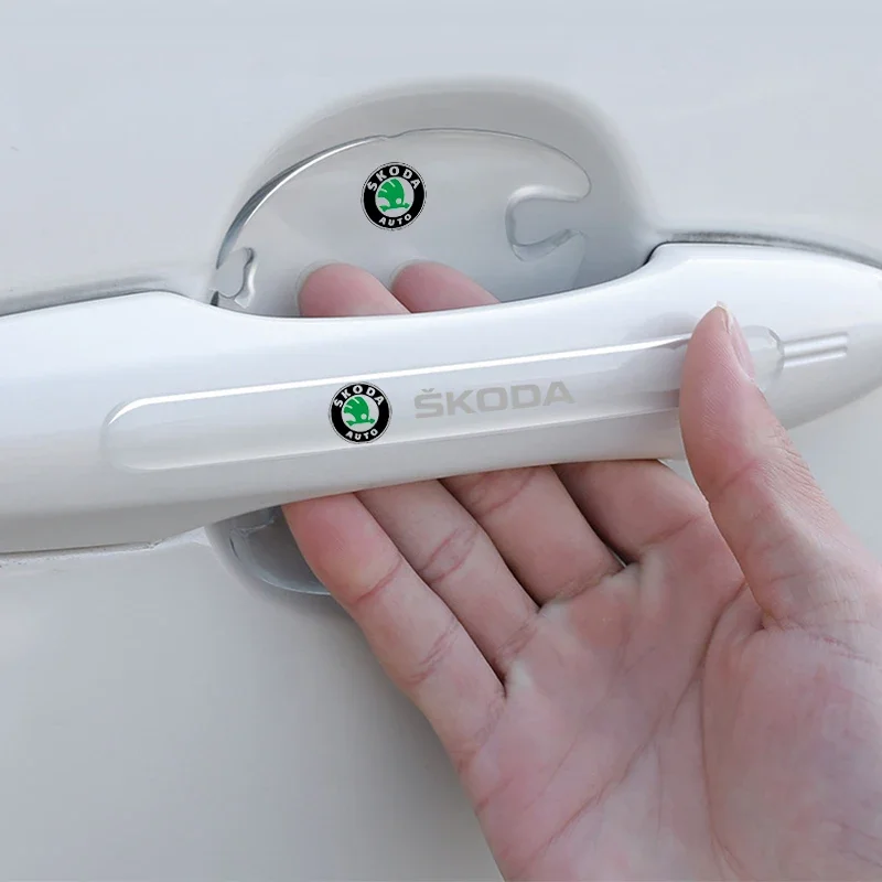 

Дверные ручки автомобиля, царапины, автомобильные коктейли, защитные пленки, защита ручек автомобиля для skoda octavia a5 a4 mk1 fabia superb yeti