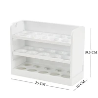 new rotating 30 grids egg storage box 3 tiers fridge eggs organizer holder container case space saving kitchen