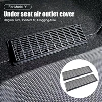 new 2pcs car air vent anti blocking dust cover for tesla model 3 model y 2017 2022 under seat car air outlet cover accessories