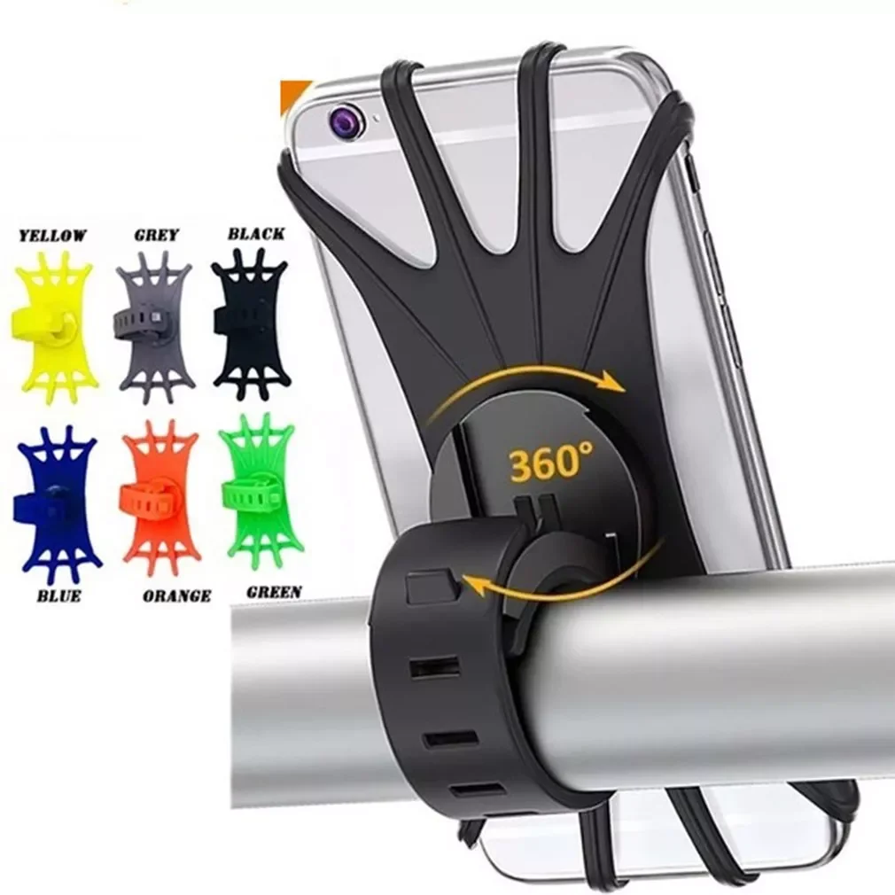 

Universal Bicycle Mobile Phone Holder Silicone Motorcycle Bike Handlebar Stand Mount Bracket Mount Phone Holder For iPhone