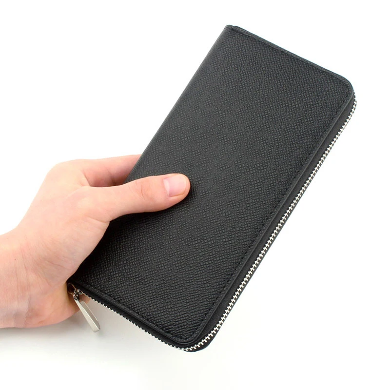 Luxury Designer Long Wallet for Men High Quality PU Leather Cardholder Wallets Men's Long Clutch Card Holder Purses Gift