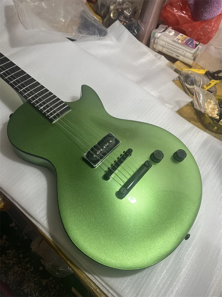 

High quality electric guitar,metal green electric guitars,Mahogany body ,Chrome Hardware, free shipping