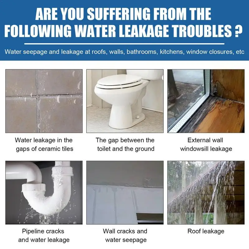 Водонепроницаемый Анти-утечки агент анти-утечки прозрачный клей