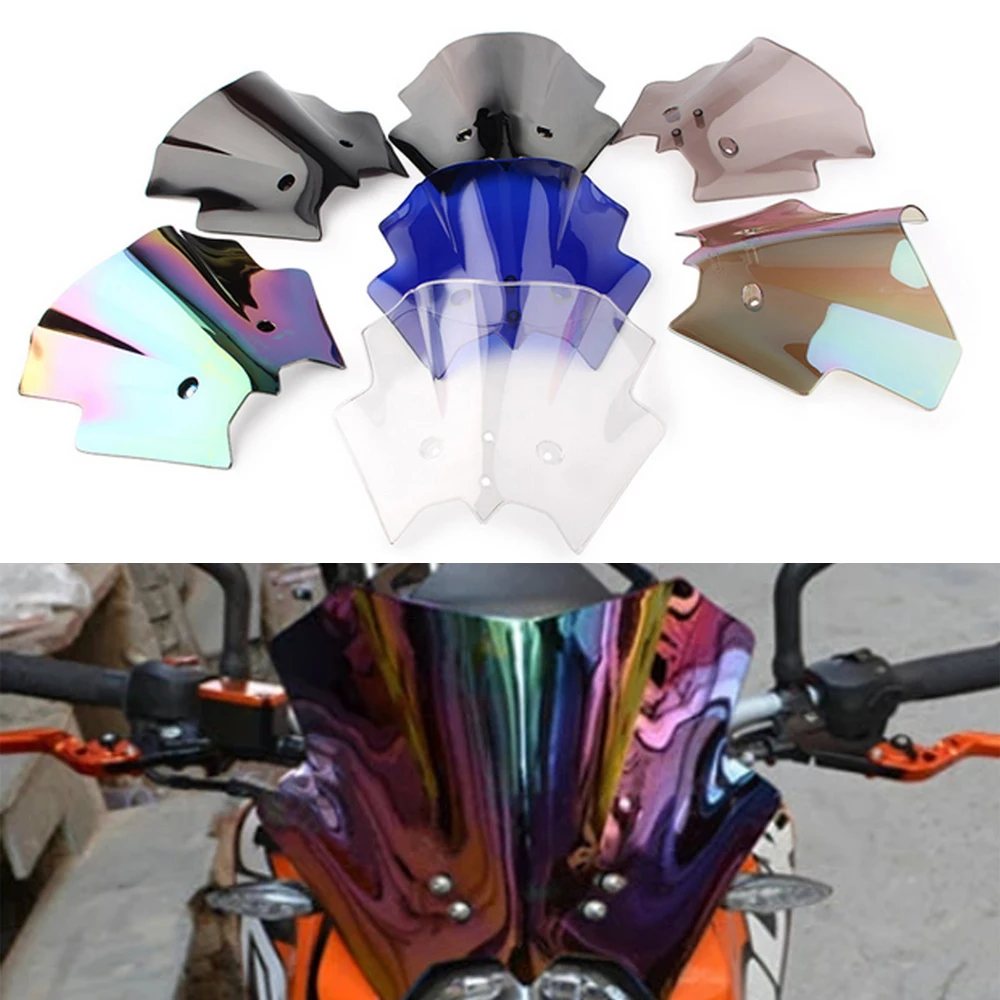 

Ветровое стекло для KTM DUKE 690 Duke690 2012-2016, ветровое стекло с двойным пузырьком, аксессуары для мотоциклов, дефлектор