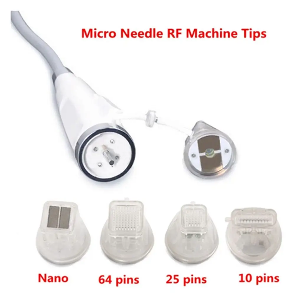 

Disposable Microneedling Cartridges Fractional RF Microneedle Machine Spare Part Tips Replacement Needle Head 10/25/64pins/Nano
