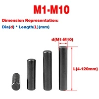 black 304 stainless steel solid pin cylindrical pin locating pin fixing pin m1m1 5m2m2 5m3m4m5m6m8m10