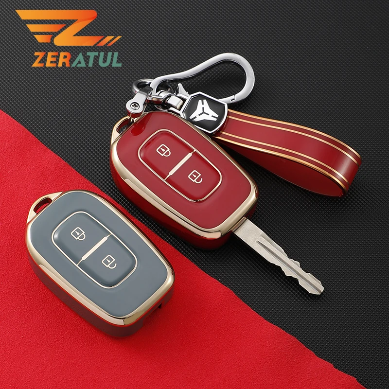 Чехол-брелок с двумя кнопками для Renault Kwid символ движения Dacia Sandero Logan Duster 2016 2017 2018