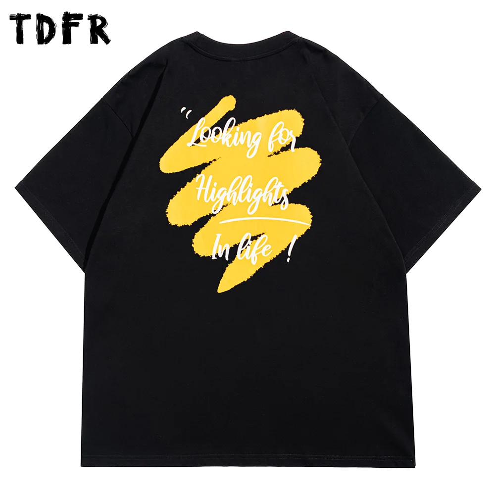 

Футболка мужская с коротким рукавом и принтом граффити, Повседневная Свободная хлопковая рубашка с коротким рукавом и круглым вырезом, с пр...