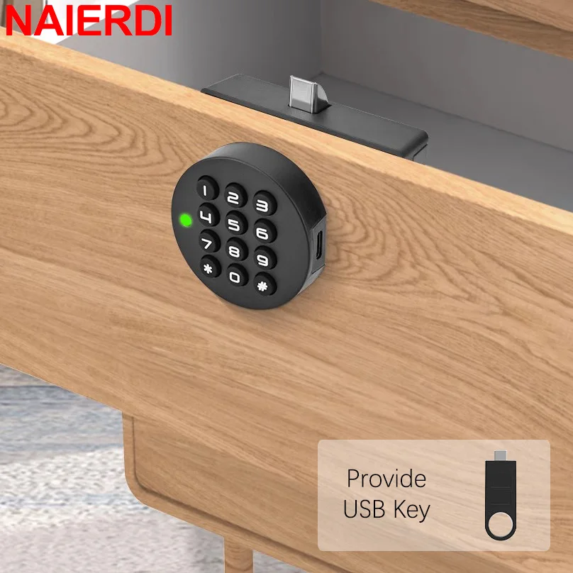 

NAIERDI Электронный замок для шкафа черный
