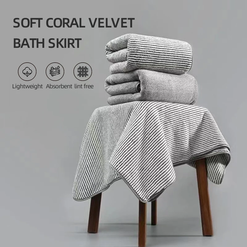 Ультратонкое Банное Полотенце Из Кораллового Флиса, Пляжное Полотенце ...