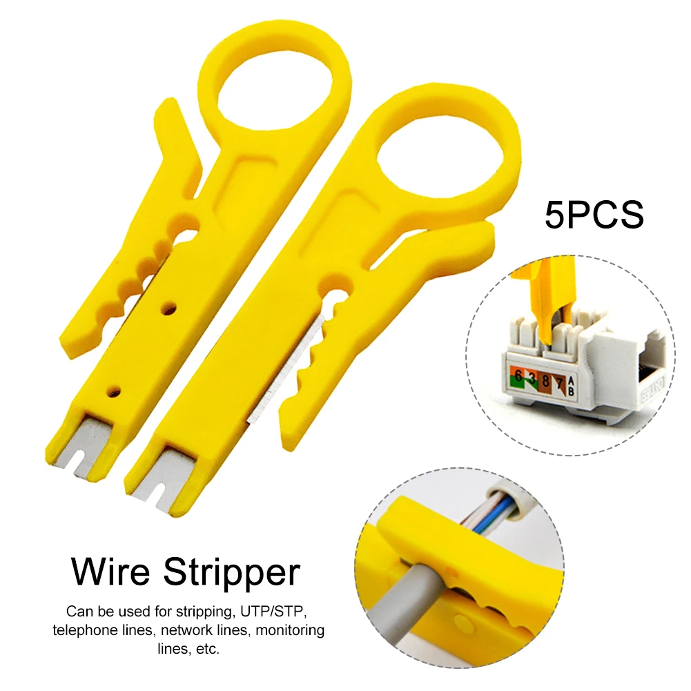 5 шт. пилинг ремонт телефонной линии практичный инструмент для обжима ручной