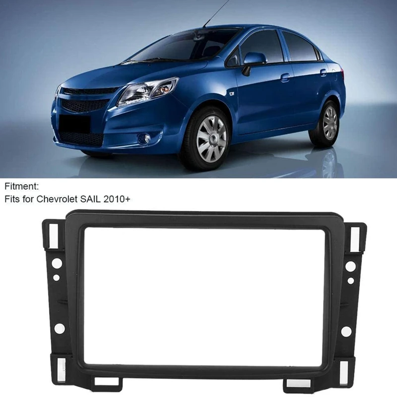 

2 Din Car Radio Fascia for Chevrolet SAIL 2010+ DVD Stereo Frame Plate Adapter Mounting Dash Installation Bezel Trim Kit
