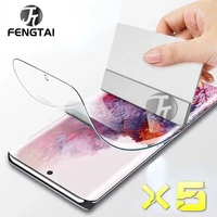 5pcs hydrogel film screen protector for samsung galaxy s10 s20 s9 s8 s21 s22 plus ultra fe screen protector for note 20 8 9 10